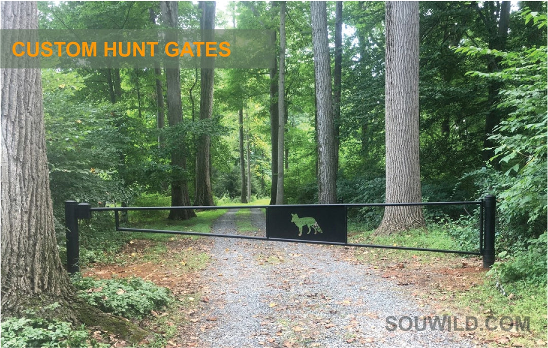 Lab Outdoors Gate Metal Barrier Gates | Land Gates for Driveways – Southern Wildlife Co