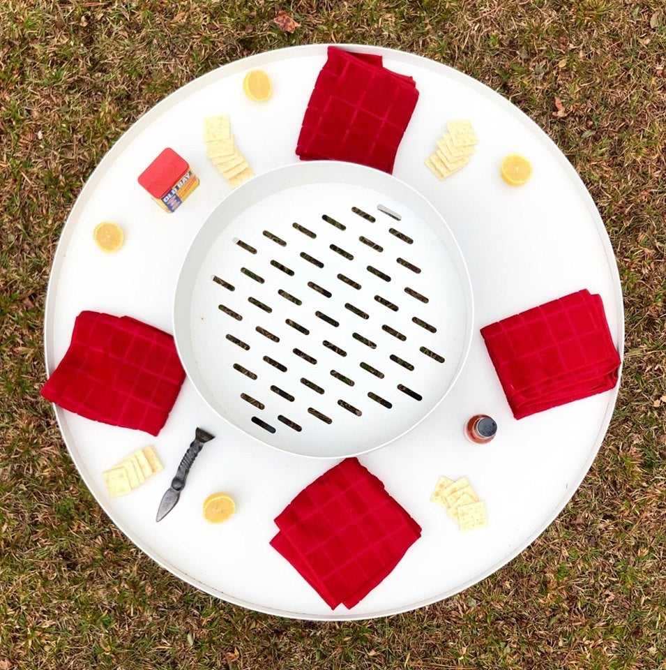 Oyster Roast Tables In Team Colors